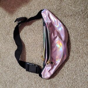 Holographic Fanny Pack Pink